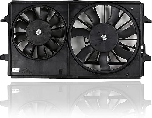 Conjunto de ventilador de condensador y radiador dual, Pacific Best Inc. Compatible/Repuesto para GM3115208 07-09 Chevrolet Malibu 3.5L, 08-10