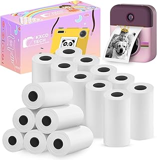 15 Rolls Camera Paper for Dragon Touch/VTech/Kidizoom Print Camera Paper Refill, 2.2x1 Inch Kids Camera Paper Compatible with Himont/MiniBear Camera Refill Paper Kit for Most Kids Instant Camera