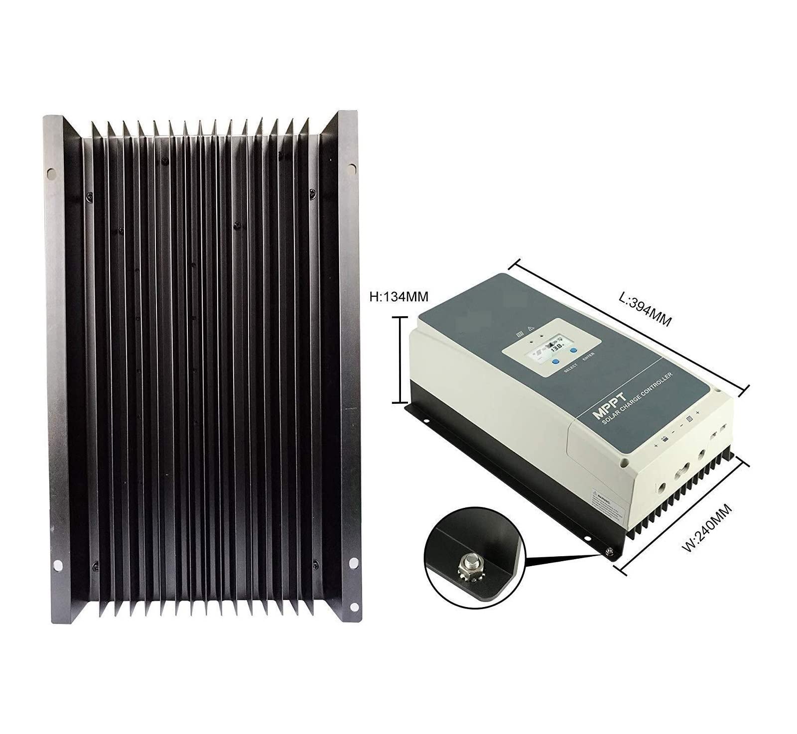 Controlador De Carga Solar MPPT Rastreador Retroiluminación 100A 80A 60A 50A Cargador Batería Regulador Voltaje Serie Seguimiento Panel(10420AN)