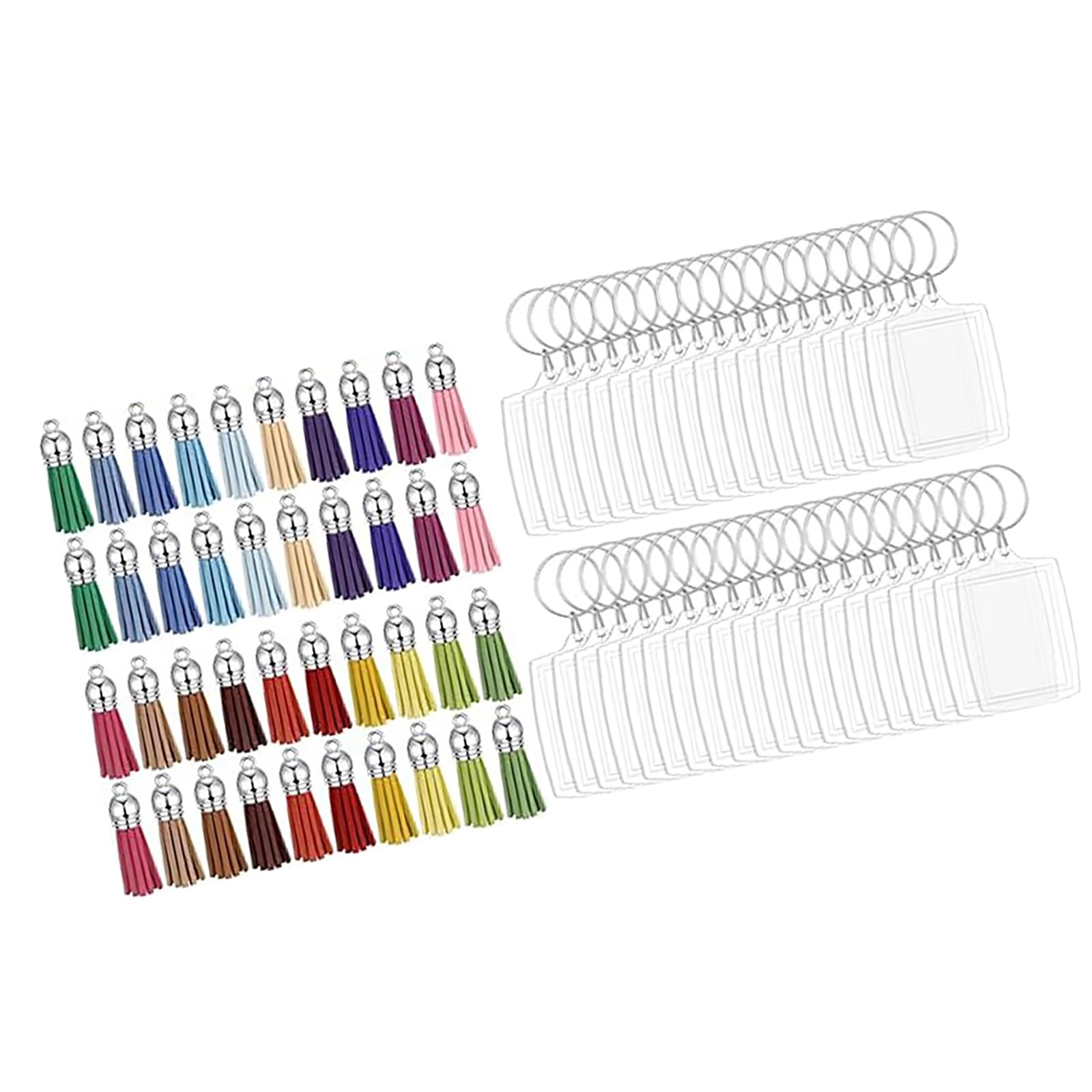 Vexandrie 40 Set portachiavi con inserto per immagini con nappe