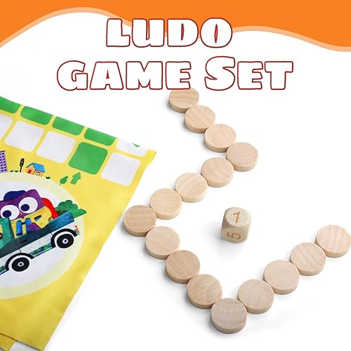 Miniatura 2 de mierEdu Ludo Game, Juego de mesa de viaje, juego de mesa clásico de estrategia para adultos y niños a partir de 6 años