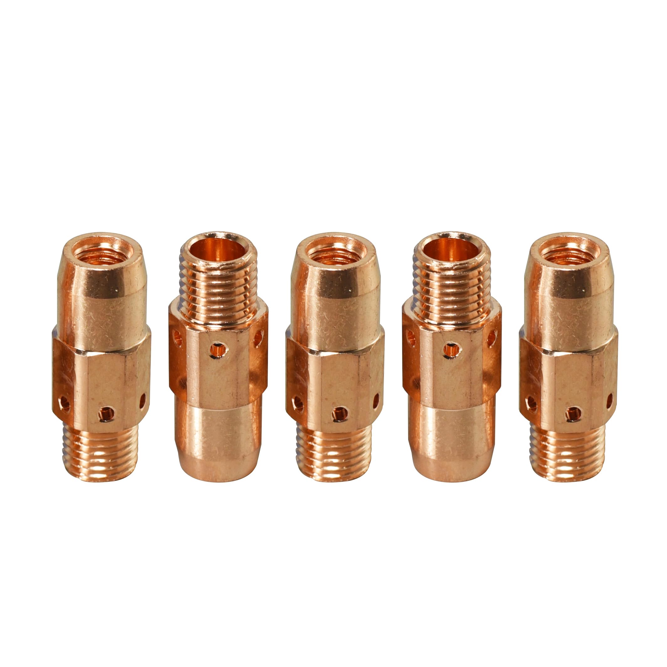 RIVERWELD MIG Welding Torch Gun Gas Diffuser use 1.6-2.0mm lines 55SW for Tweco No.5 500A and Lincoln 500-600A Pack of 5