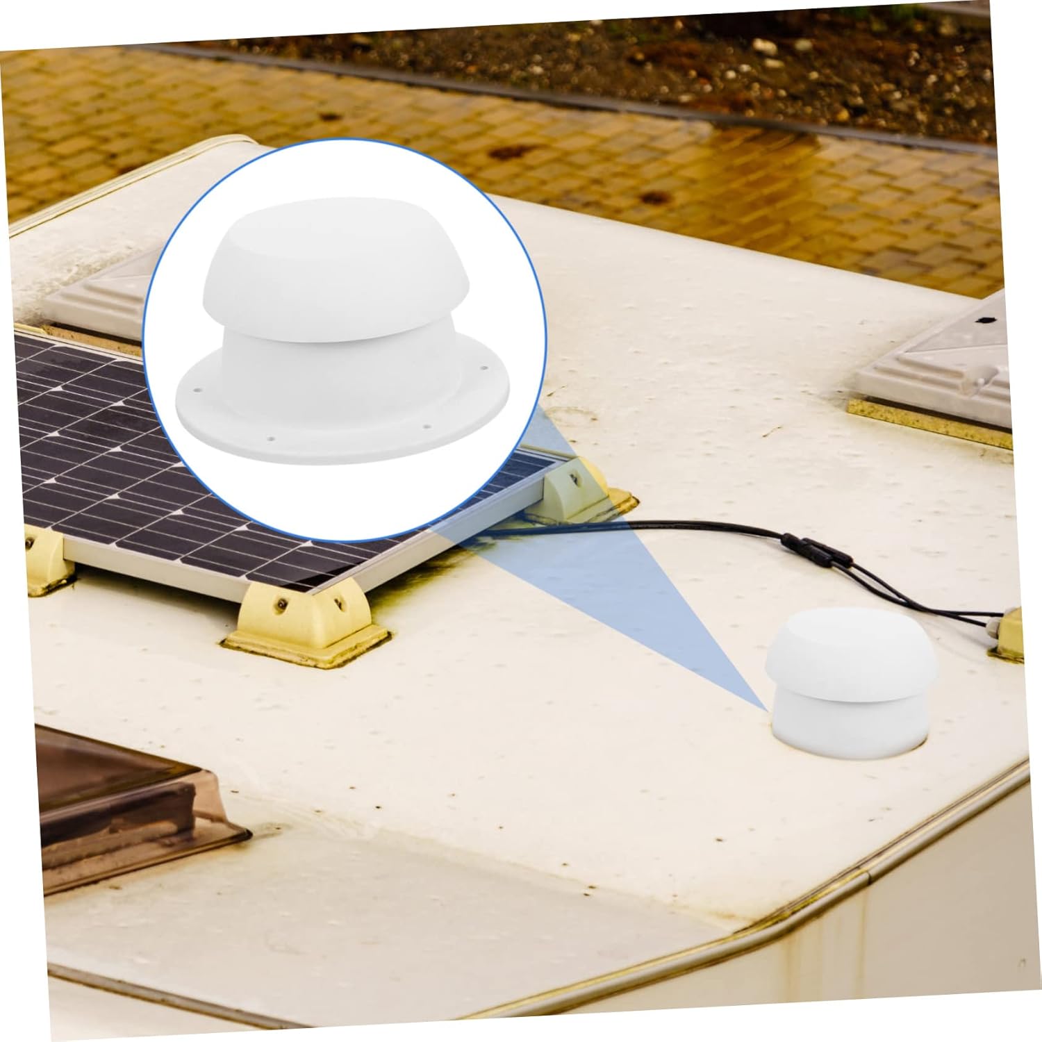 OUNONA 3pcs Rv Roof Vent Cover Durable Construction Easy Install Ventilation for Rv Trailer Camper Essential Accessory for Maximum Exhaust and Aerodynamic Performance