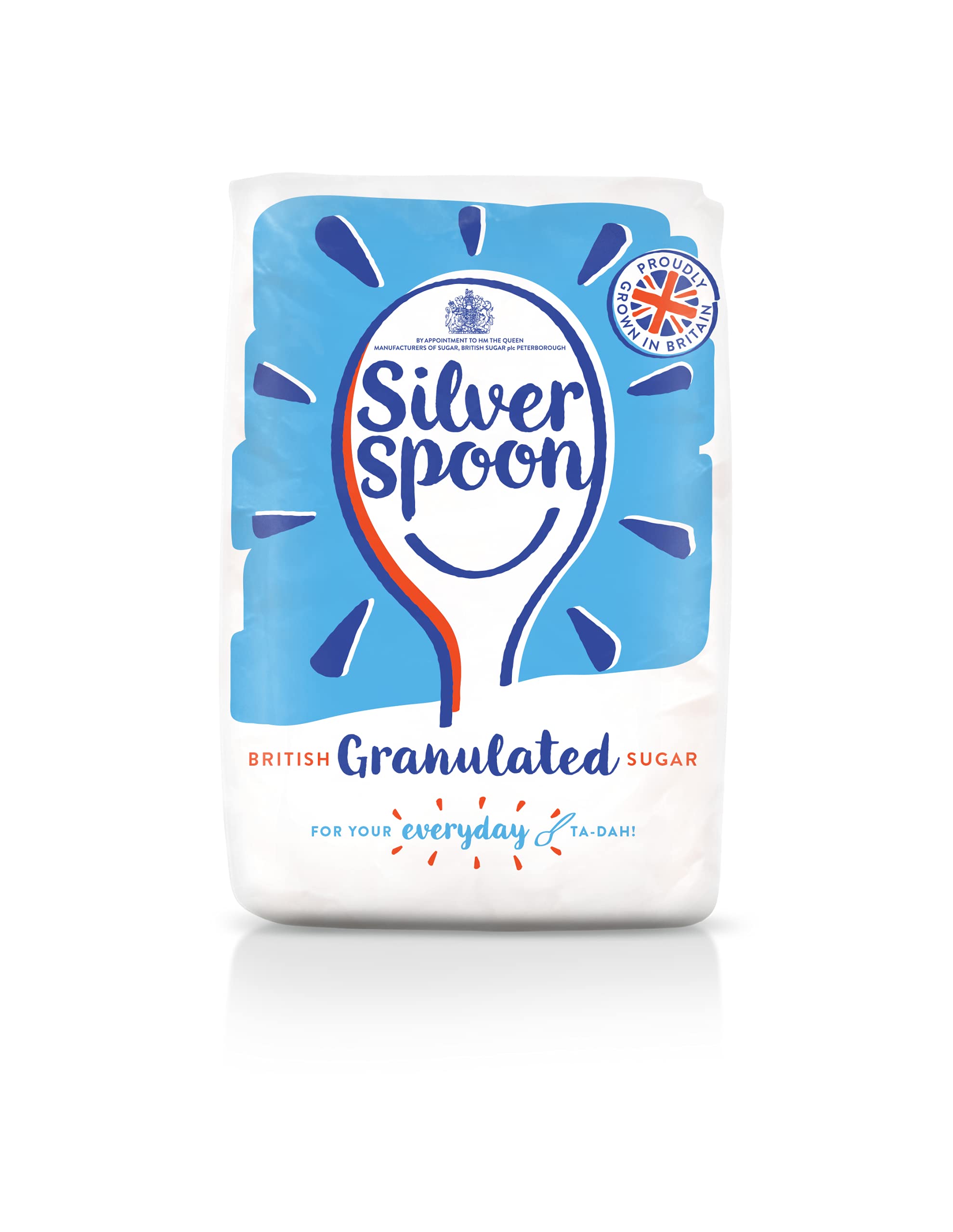 Silver Spoon Granulated Sugar, 2 kg (Pack of 6)