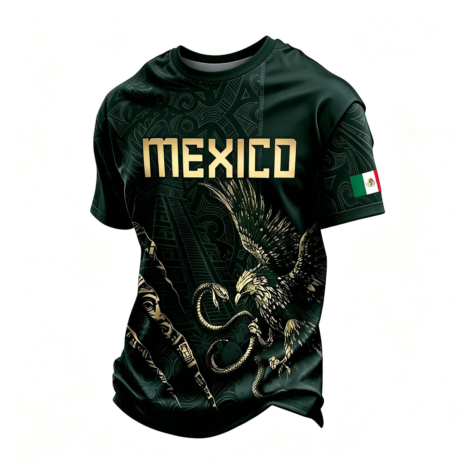 Football Fans 2026 Mexico Shirts Mens Football Tee Tops Merchandise Funny Tshirts Summer Round Neck Shirt Casual Short Sleeve Fans Top Breathable Sport Athletic Hiking Workout T-Shirts