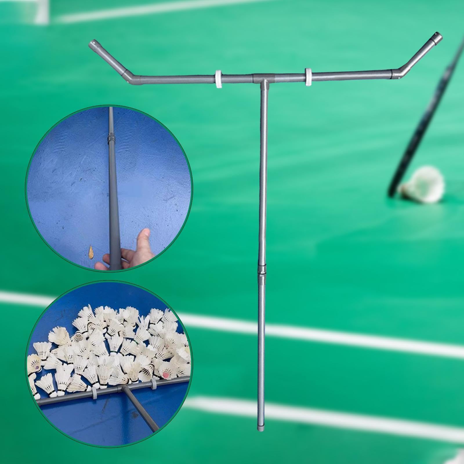 Ramasseur de Volants de Badminton, Balayeuse sur Roues avec Sac, Outil de Ramassage de Volants, Ramasseur de Balles pour Parcs et Salles Intérieures