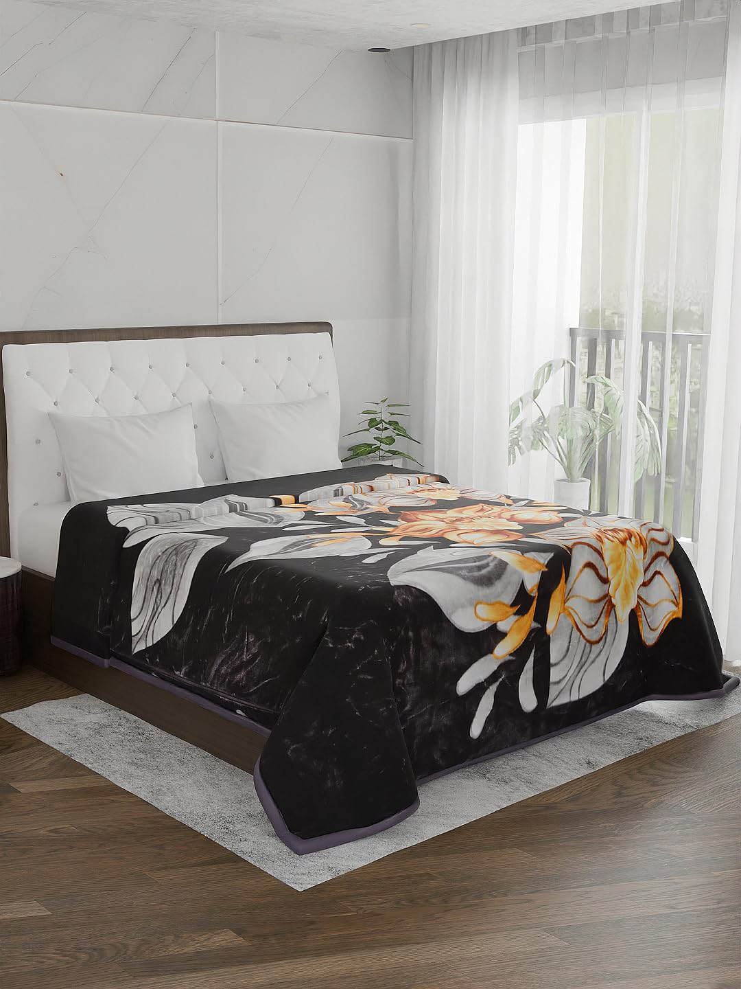Signature Jubliee Luxuriously Super Soft Double Ply Faux Mink Blanket – Heavyweight 4.5kg for Ultimate Winter Warmth 220x240CM 4.5Kg (Midnight Bloom) (B0DH52935G) Amazon Price History, Amazon Price Tracker