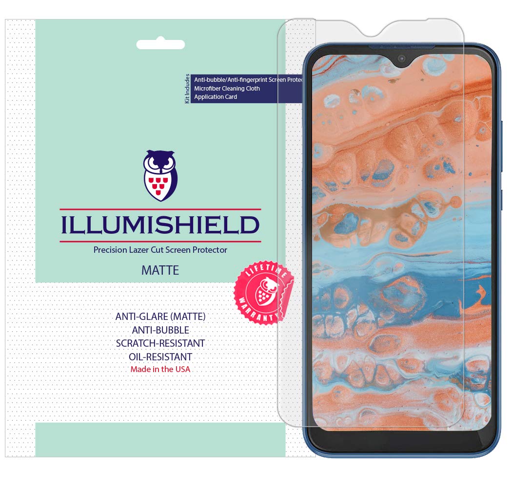 Matte Screen Protector Compatible with Motorola Moto E (2020)(3-Pack) Anti-Glare Shield Anti-Bubble and Anti-Fingerprint PET Film