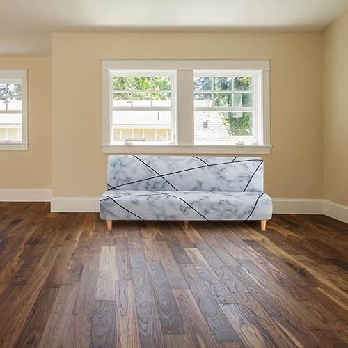 Miniatura 9 de Funda elástica para sofá, sin brazos, cobertura completa, protector elástico para sofá con patrones impresos únicos, lavable, protector de muebles