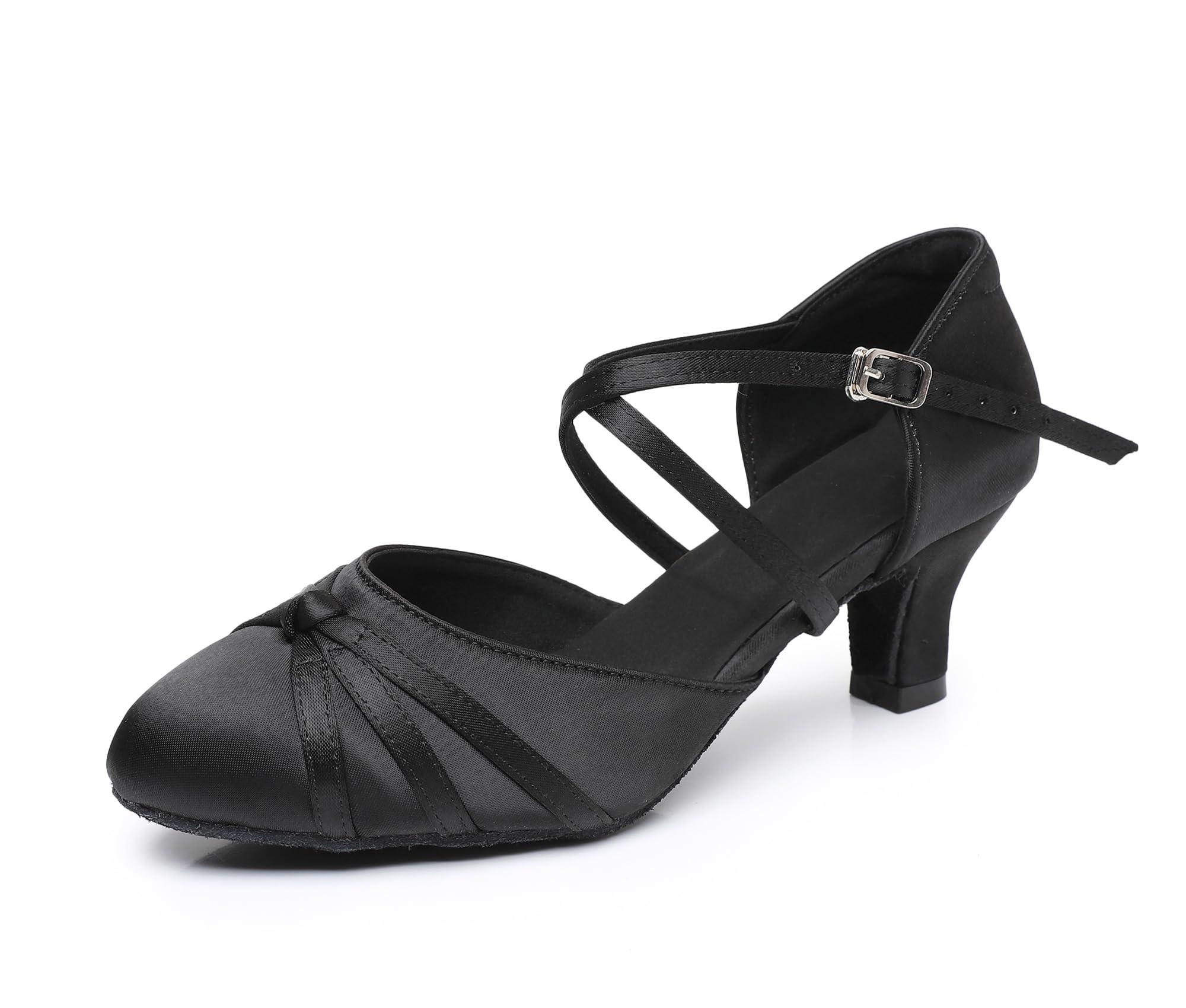 Rosefinch Chaussures de Danse Latine de Salon pour Femmes Salsa Tango Valse Chaussures de Danse Sociale 5/7cm Talons 34-41EU