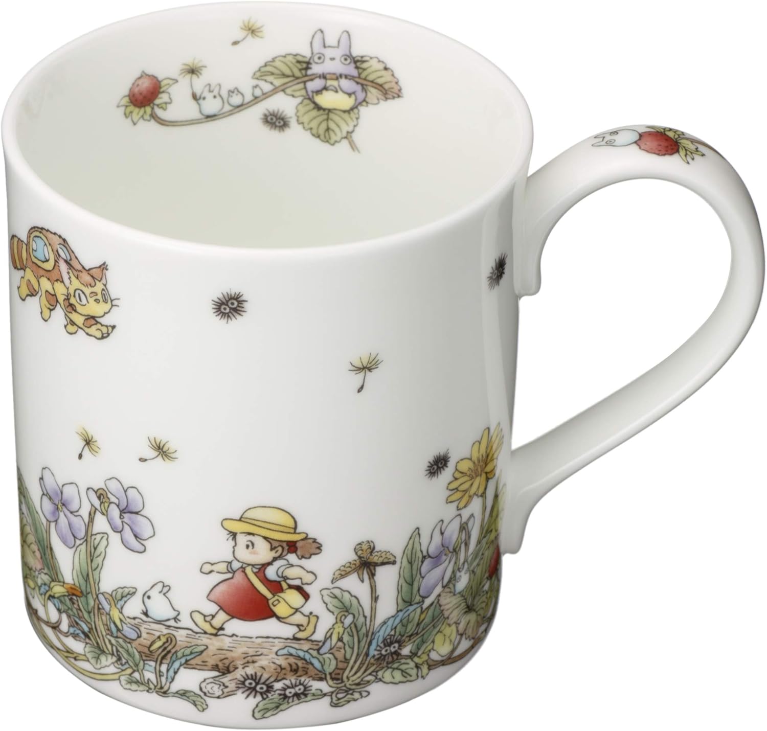 Noritake T97265/4660-3 Noritake My Neighbor Totoro 400cc Snake Strawberry Hen Microwave Safe 1 Piece Bone China Mug