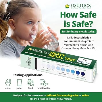 Heavy Metal Test Kit Copper Sensitive Kit 1 Pack - Water Testing Kits for Drinking Water, Well Water Testing Kit, Home Water Test Kit, Heavy Metals Test Kit for Urine, Food, Other Materials