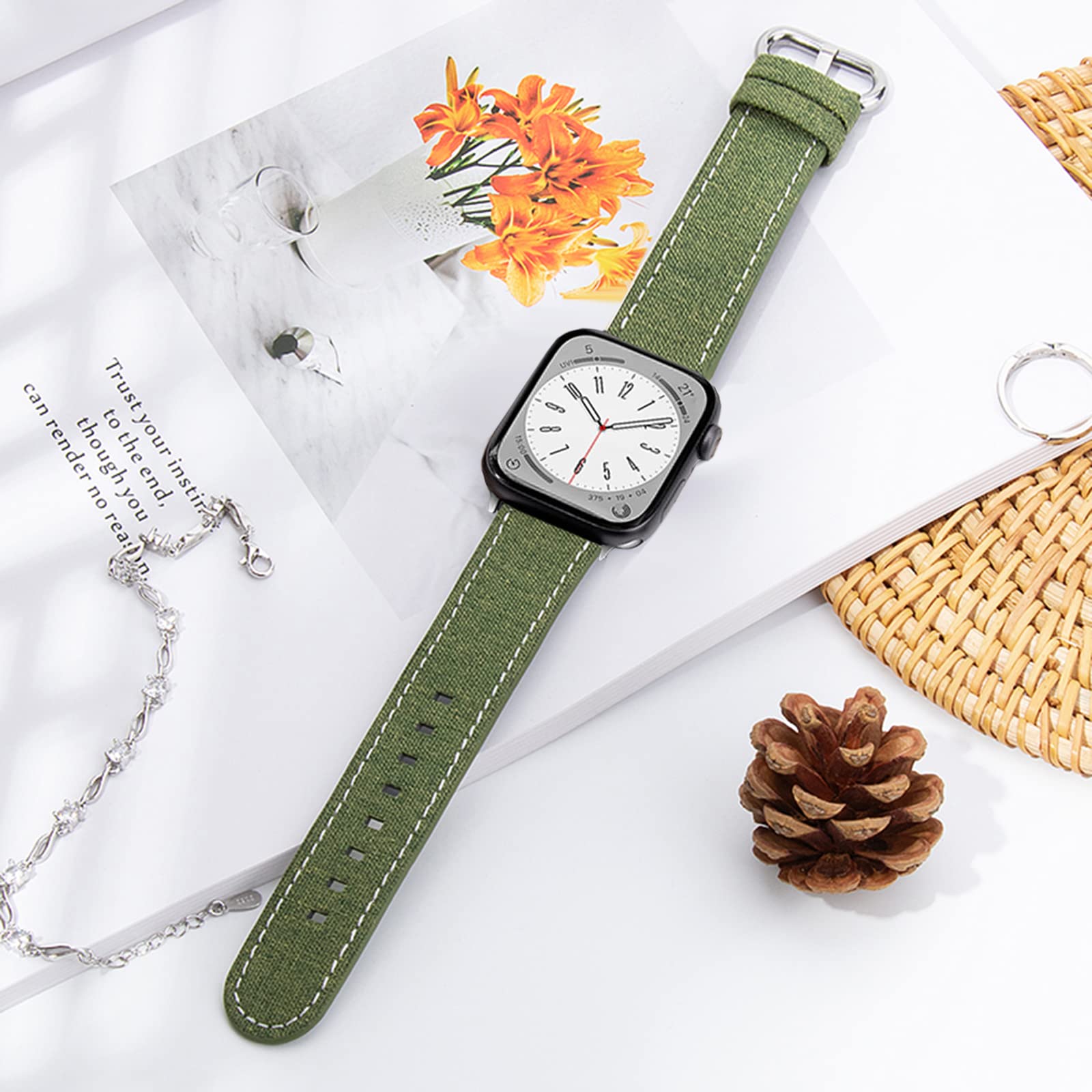 Amazon.co.jp: コンパチブル Apple Watch バンド 柔らかく心地よい軽量 
