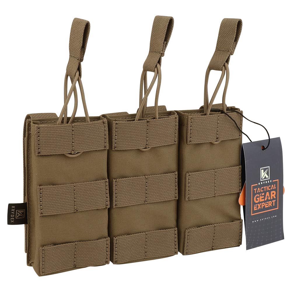 Tactical MOLLE Triple Open Top Mole Magazine Pouch Mag - CAMOUFLAGE - View #3
