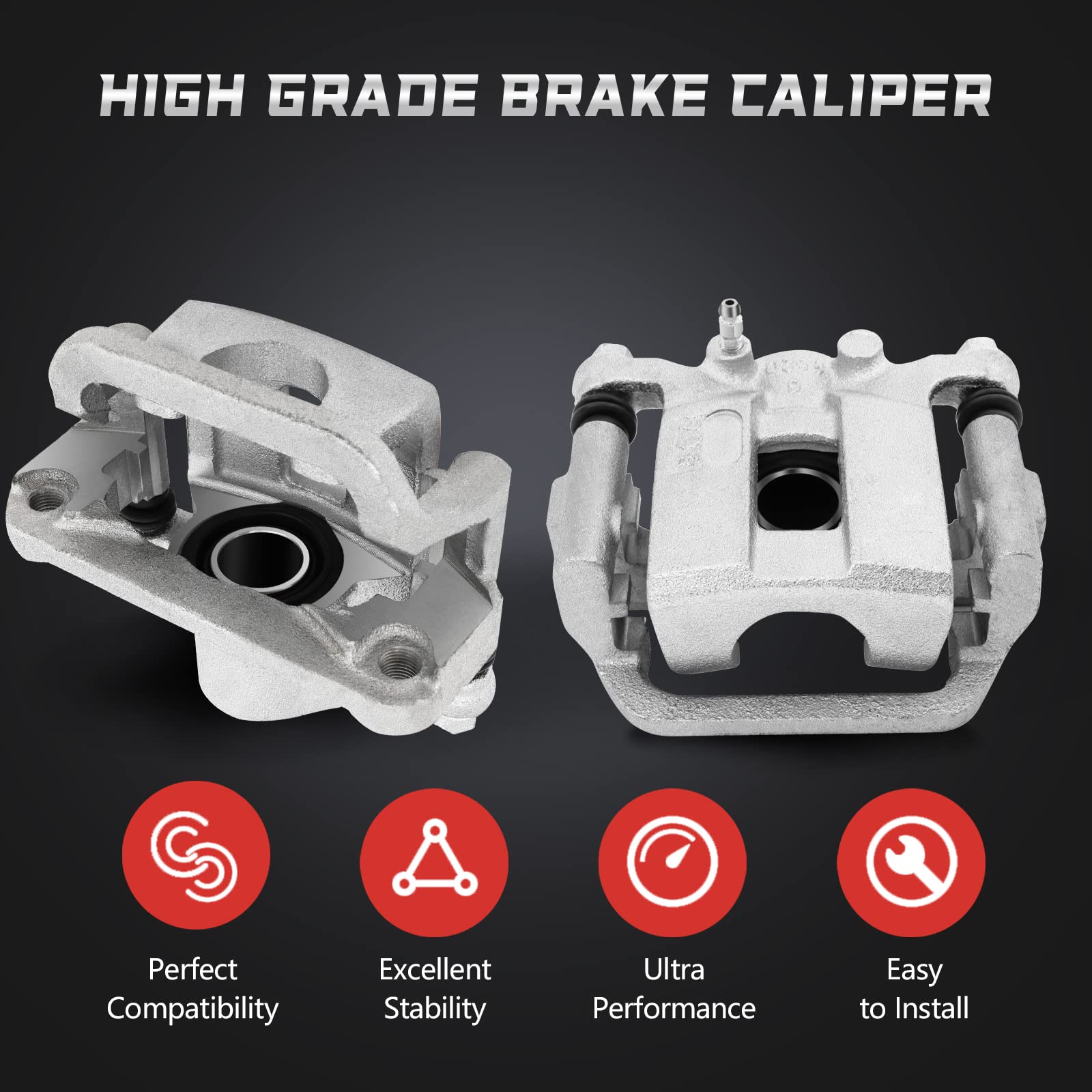 Amazon.com: 19B3437 Rear Driver Brake Caliper ROADFAR Compatible  