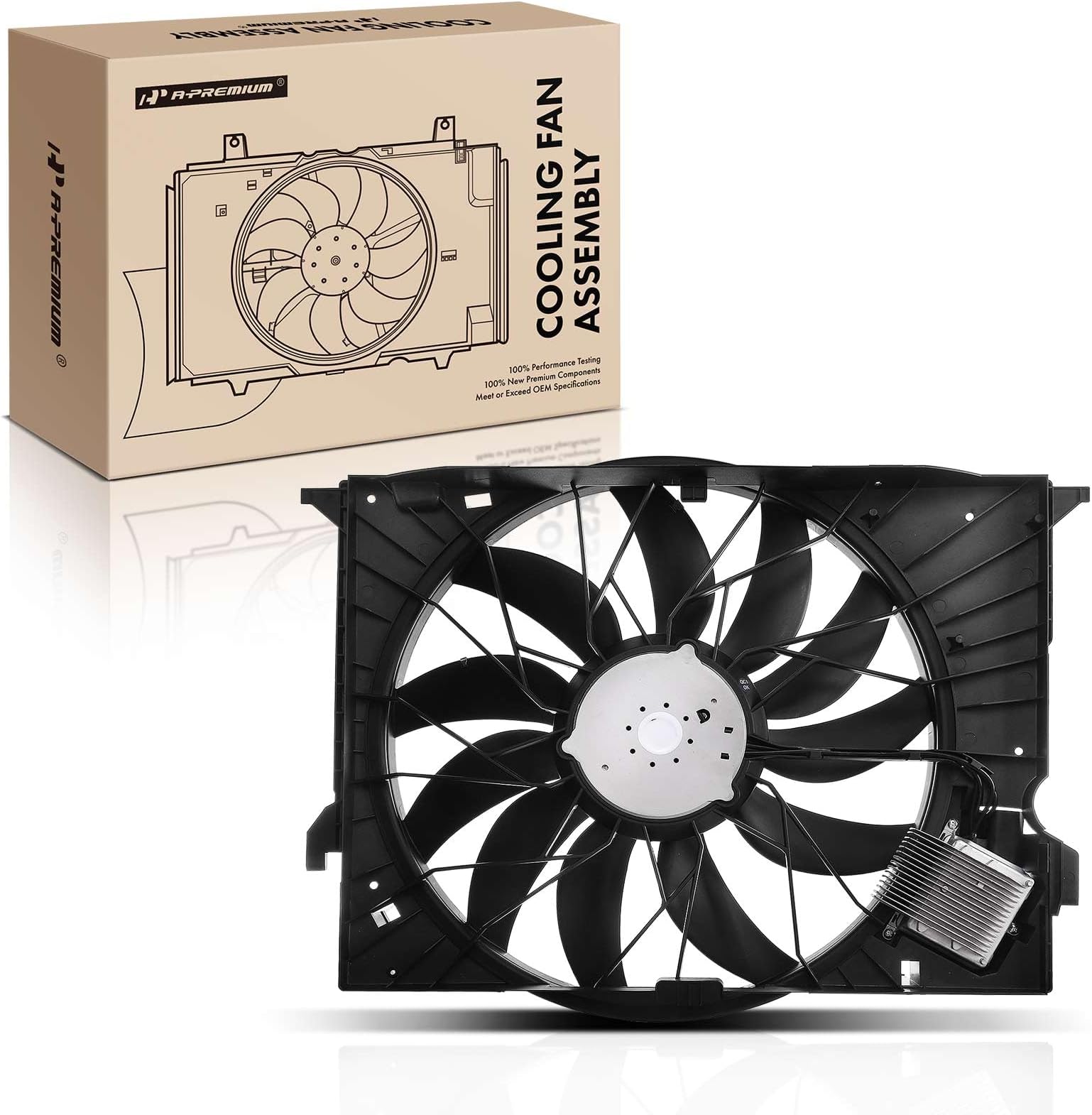 Radiator Cooling Fan Assembly For Cadillac CTS SRX STS 3.0L 3.6L 4.6L 2009-2014 - View #3