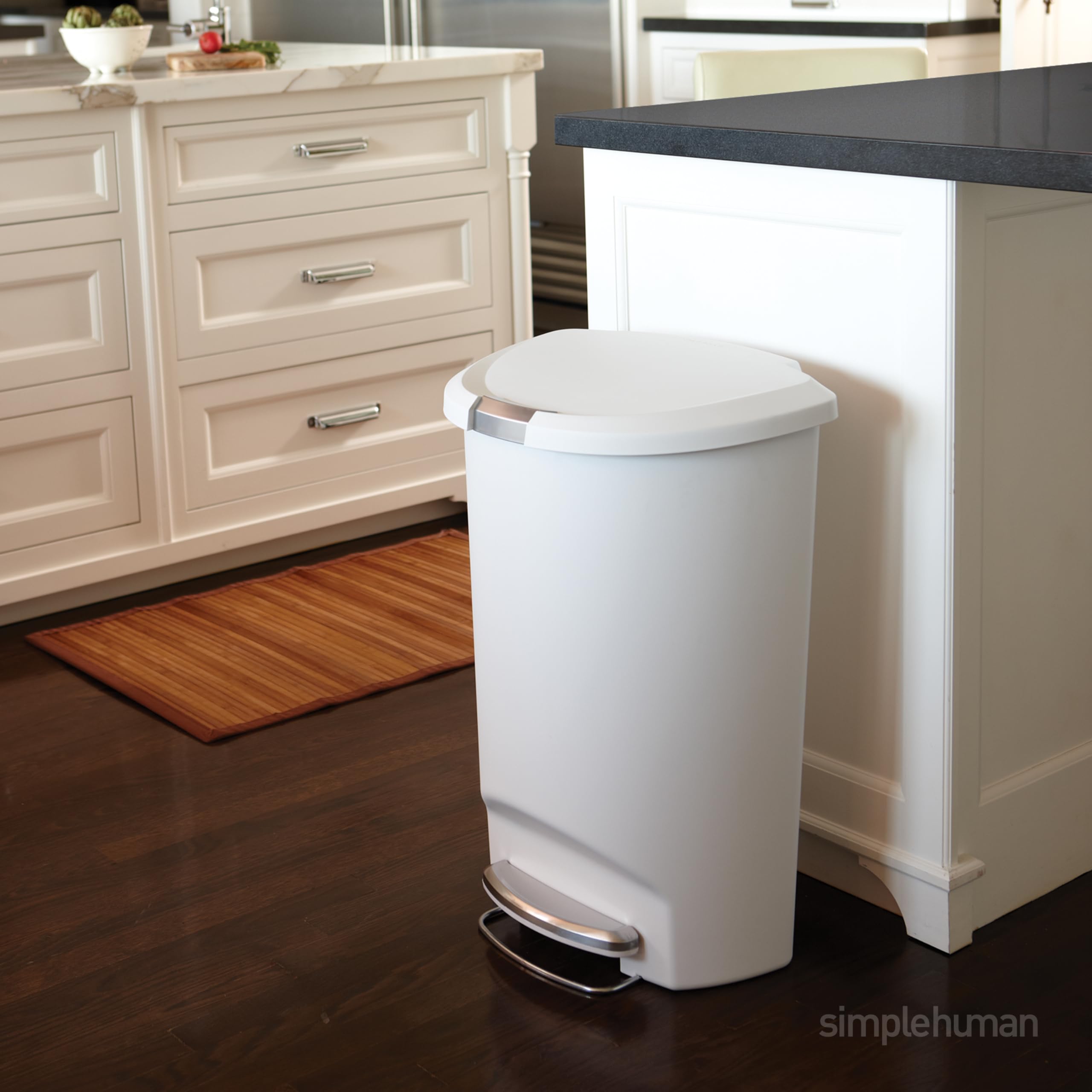 Amazon.com: simplehuman 50 Liter Semi-Round Hands-Free Kitchen