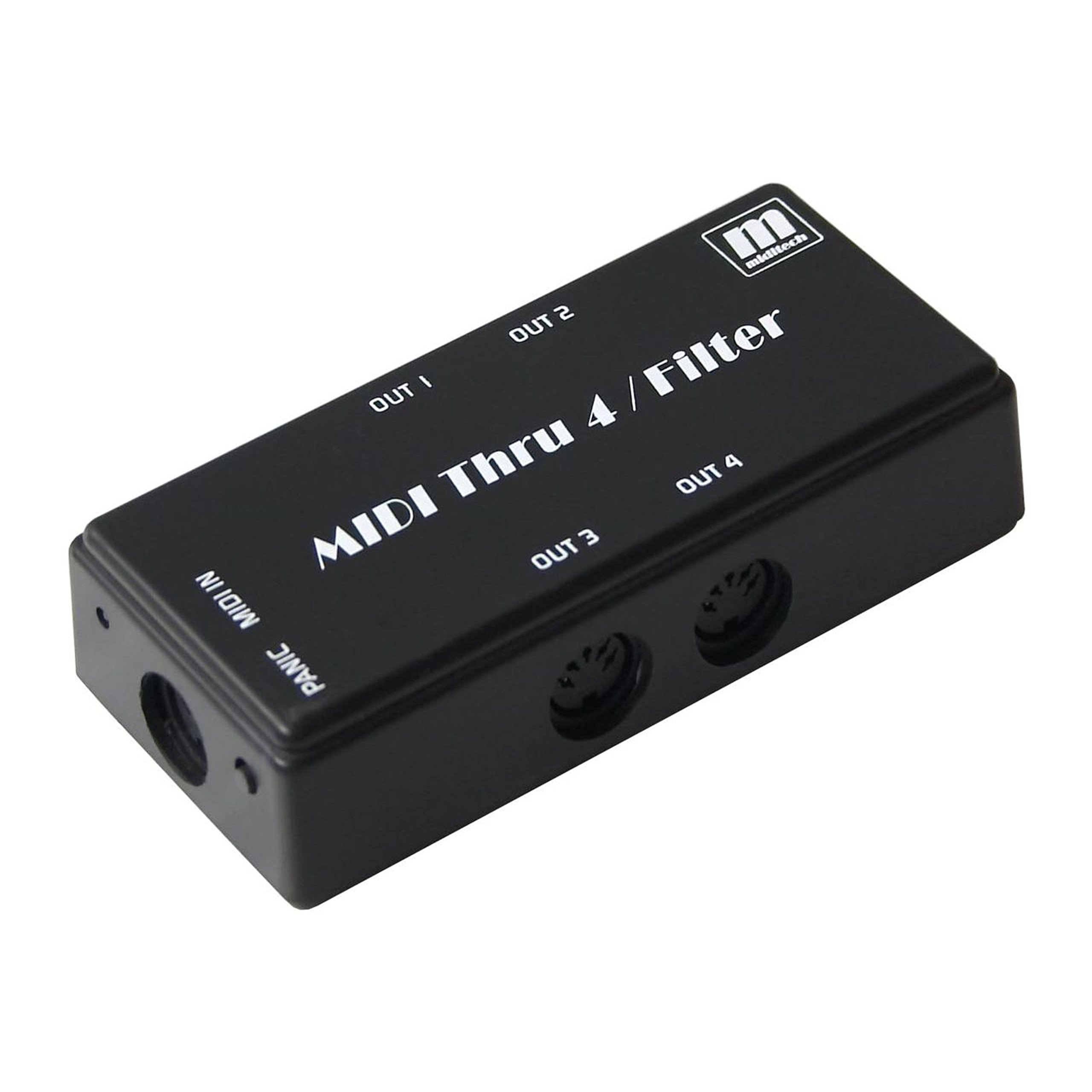 MIT-00152 Tool MIDI Thru 4 / Filter, Black, x