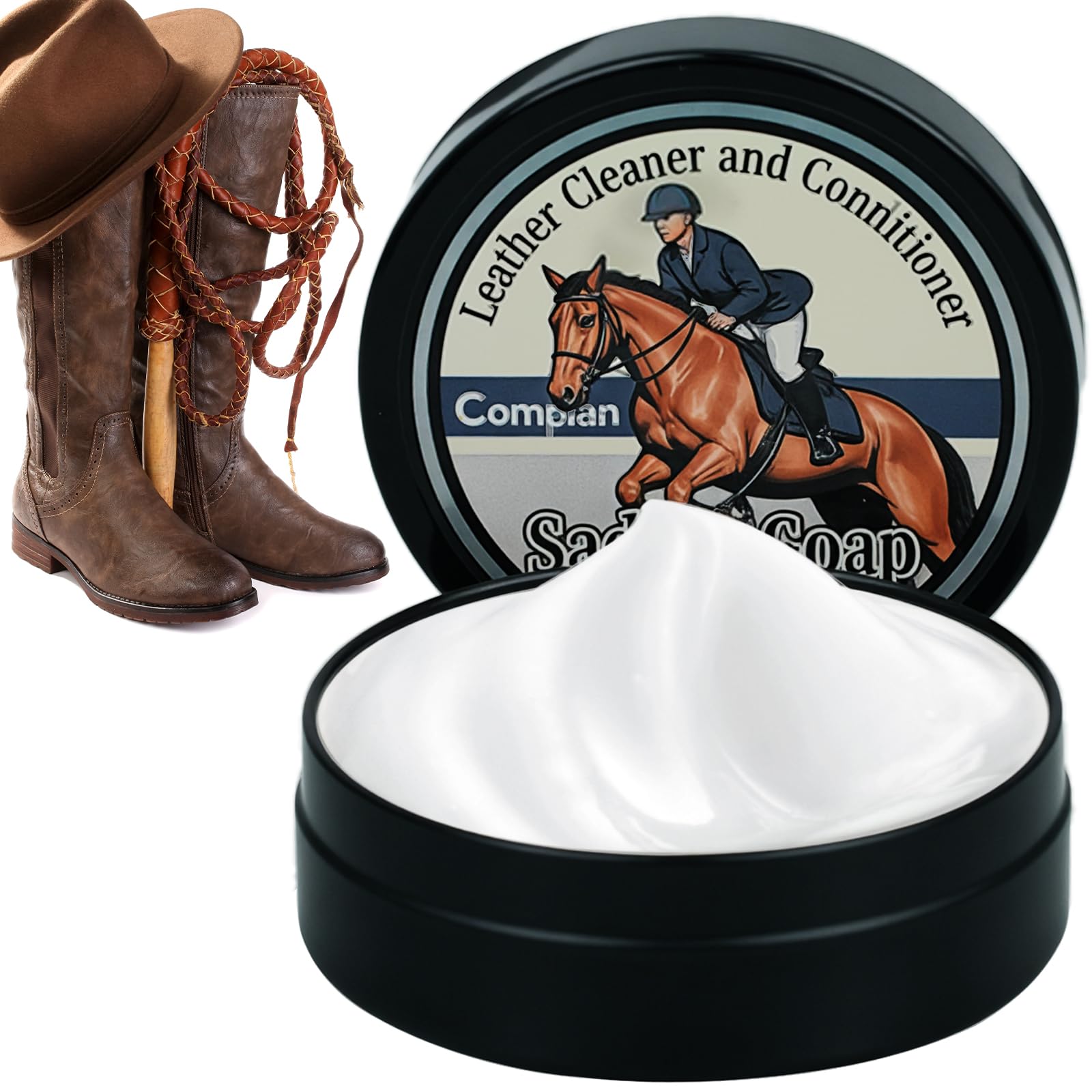 Amazon.com: comeast Saddle Soap for Leather Cleaning-2.8 Oz
