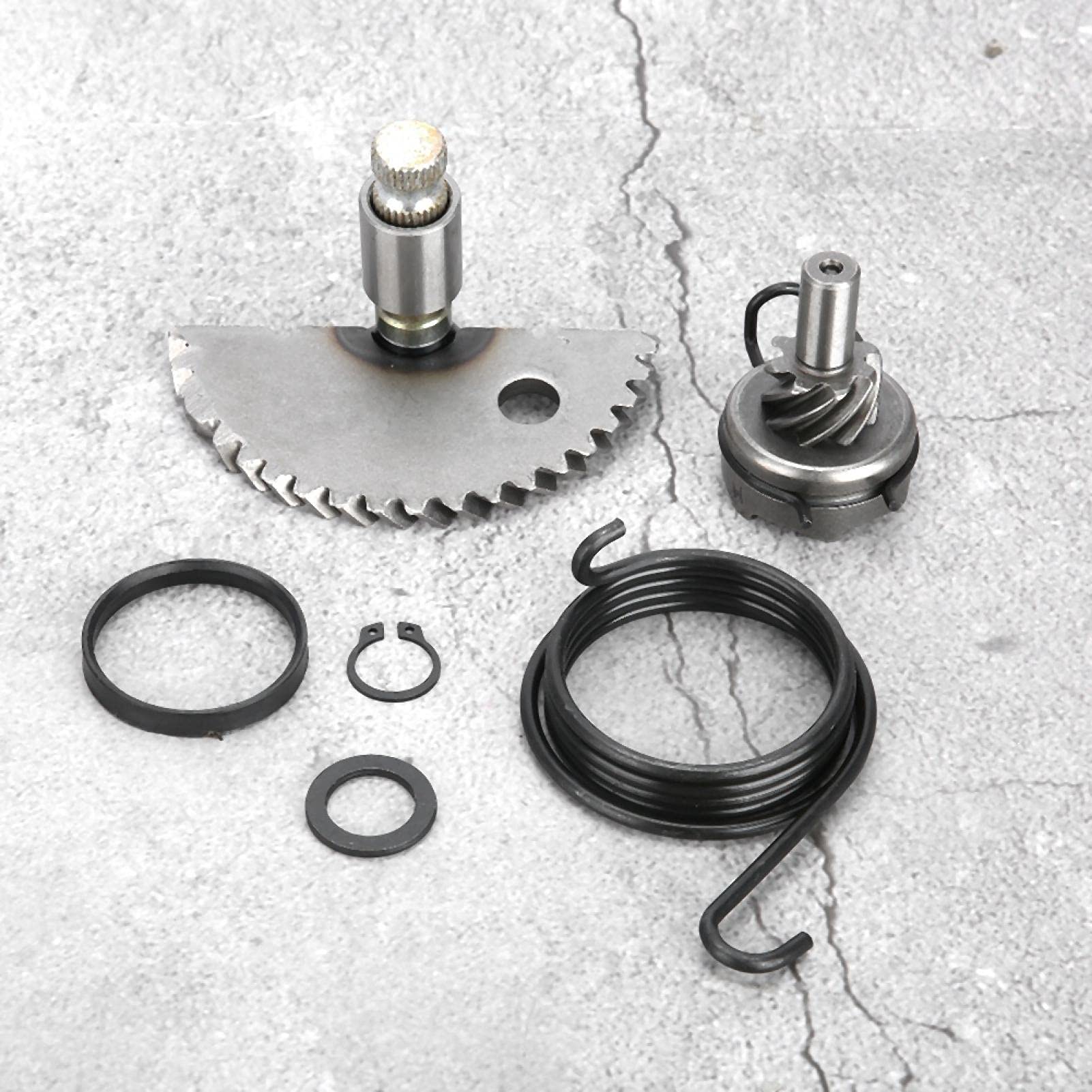 Yctze pour kickstarter speedfight 3 lc Ensemble de pignon de renvoi d'arbre de démarrage en aluminium pour cyclomoteur GY6 50CC 80CC 139QMB pour scooter 50cc longjia