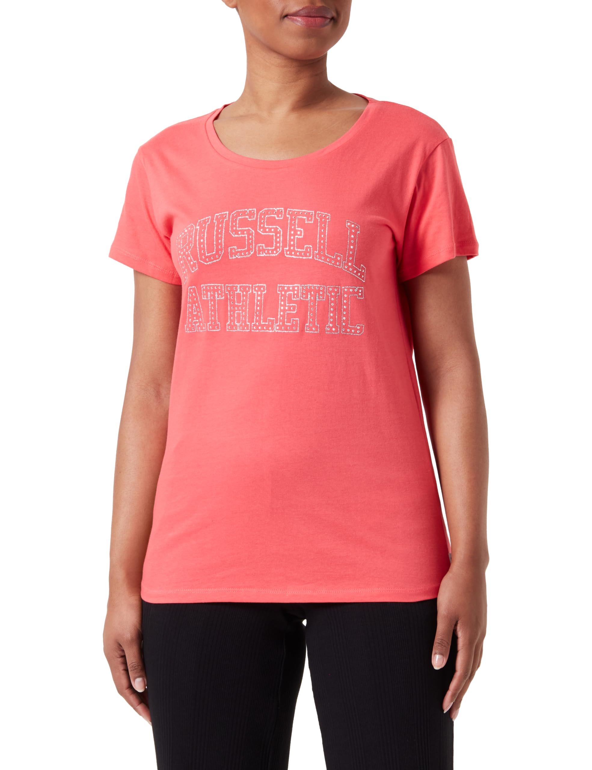 Russell Athletic A21001-RR-438 S/S Crewneck TEE Shirt T-Shirt Women's Fiery RED Size S