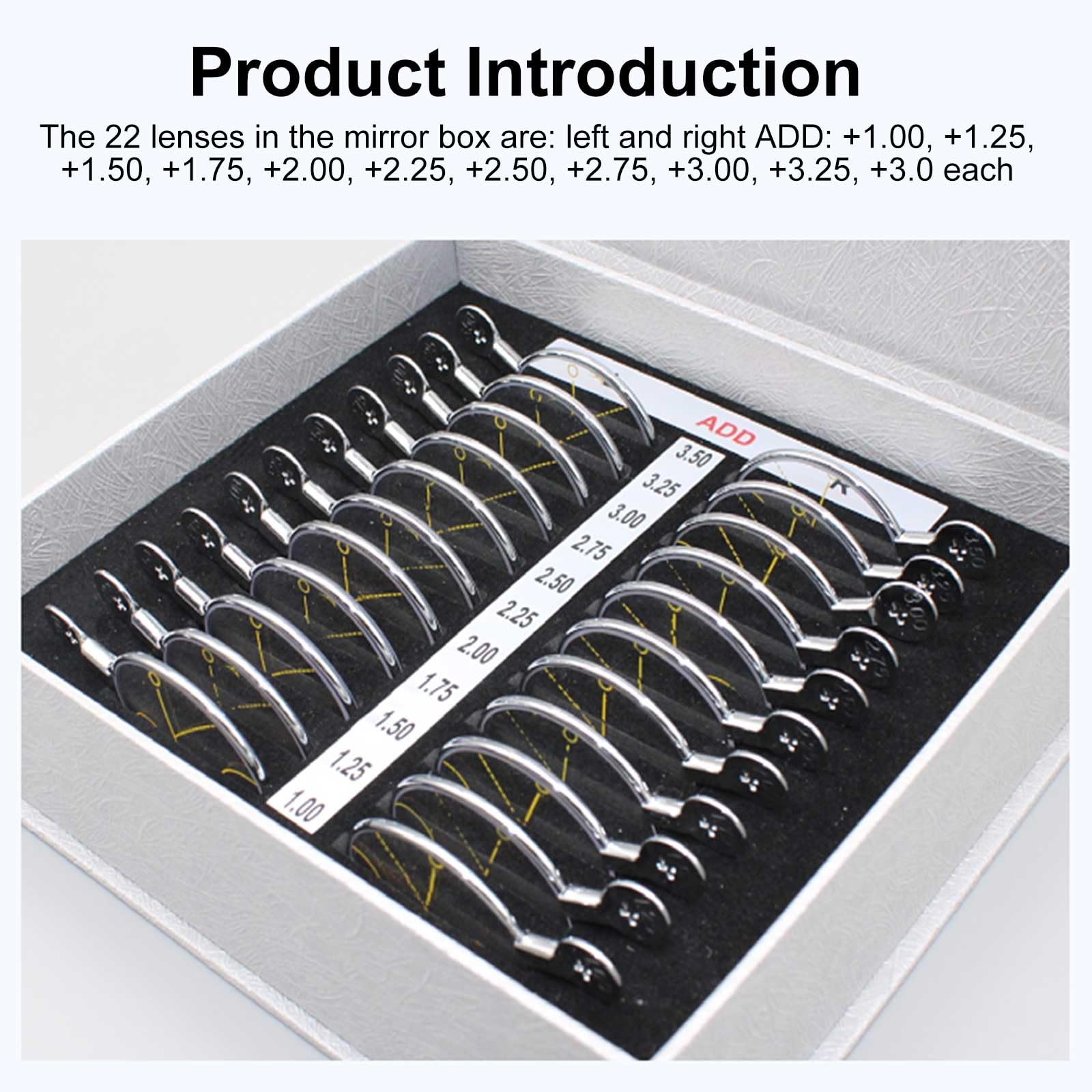 Generisch Set mit Probelinsen für Presbyopie – 11-teiliges optisches Set für Optometristen und Augenärzte