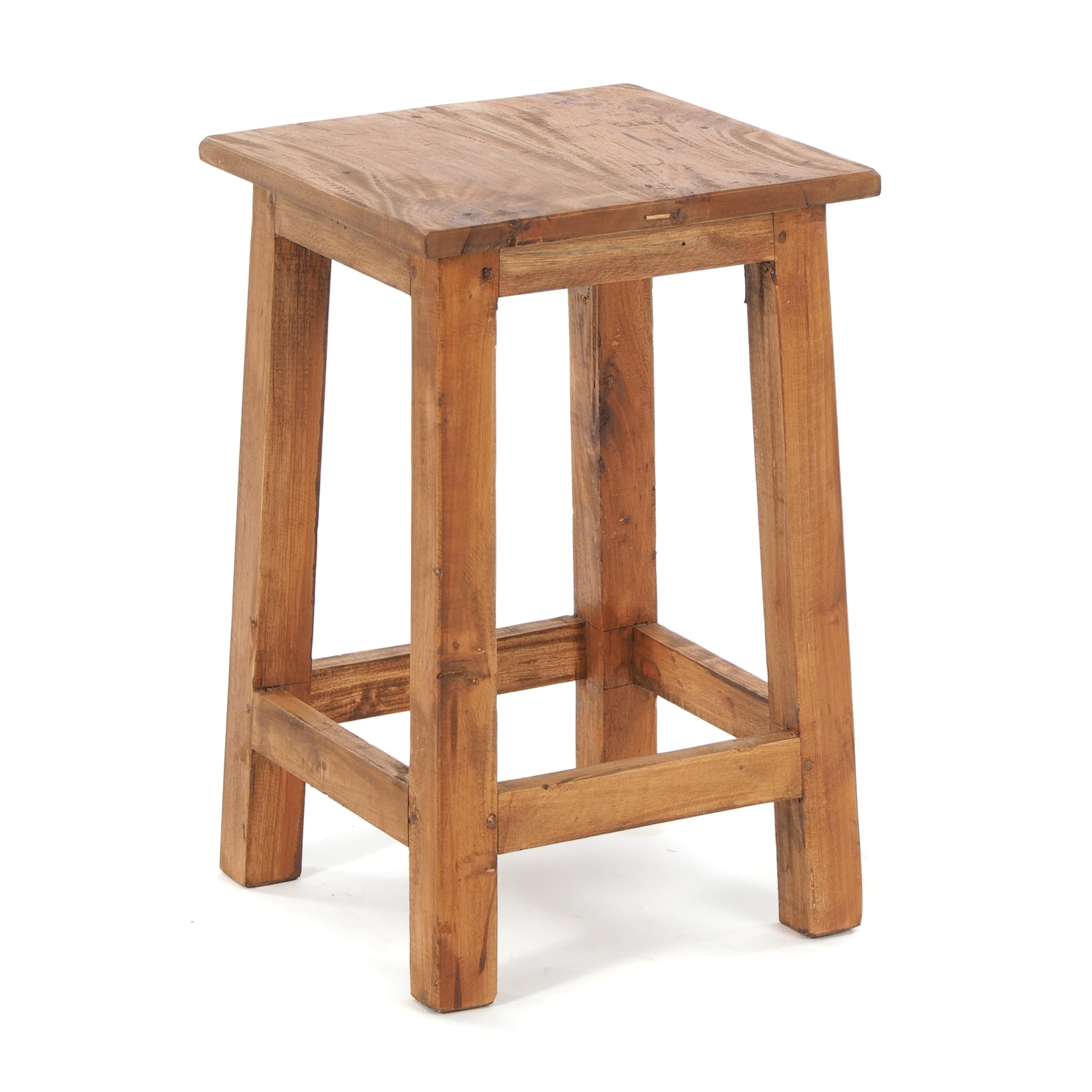 Design Delights Tabouret en bois rustique Madero 48x30x30 cm bois recyclé miel ciré