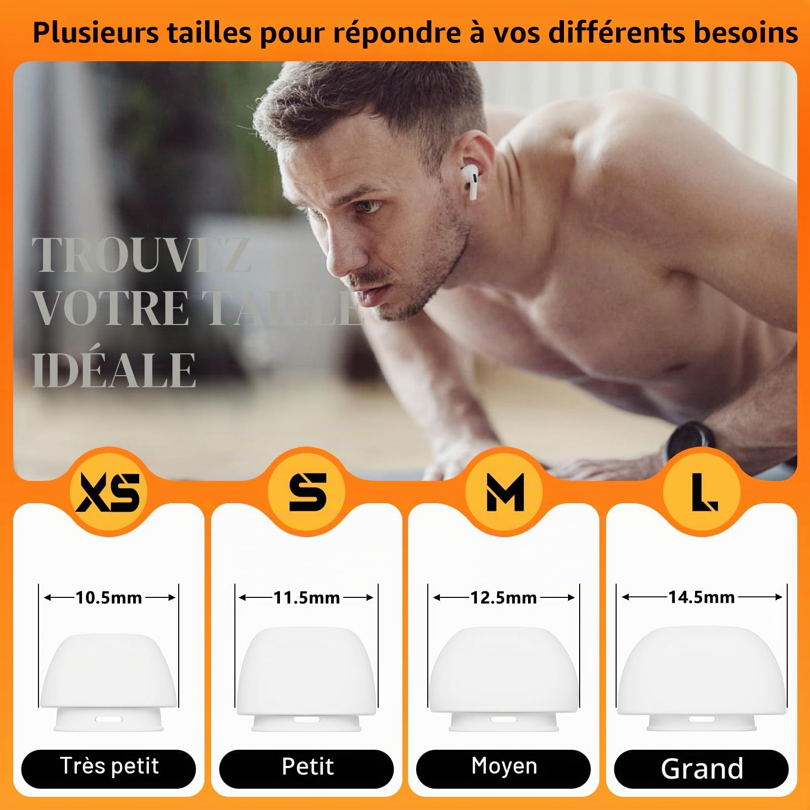 AirPods Pro Écouteurs de Rechange 4 Paires Anti-Bruit Filtre Anti-Poussière