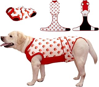 Recovery Suit for Dogs After Surgery - Male and Female Neutering, Spay Surgical Substitute for Cone & E-Collar - Dog Onesi...