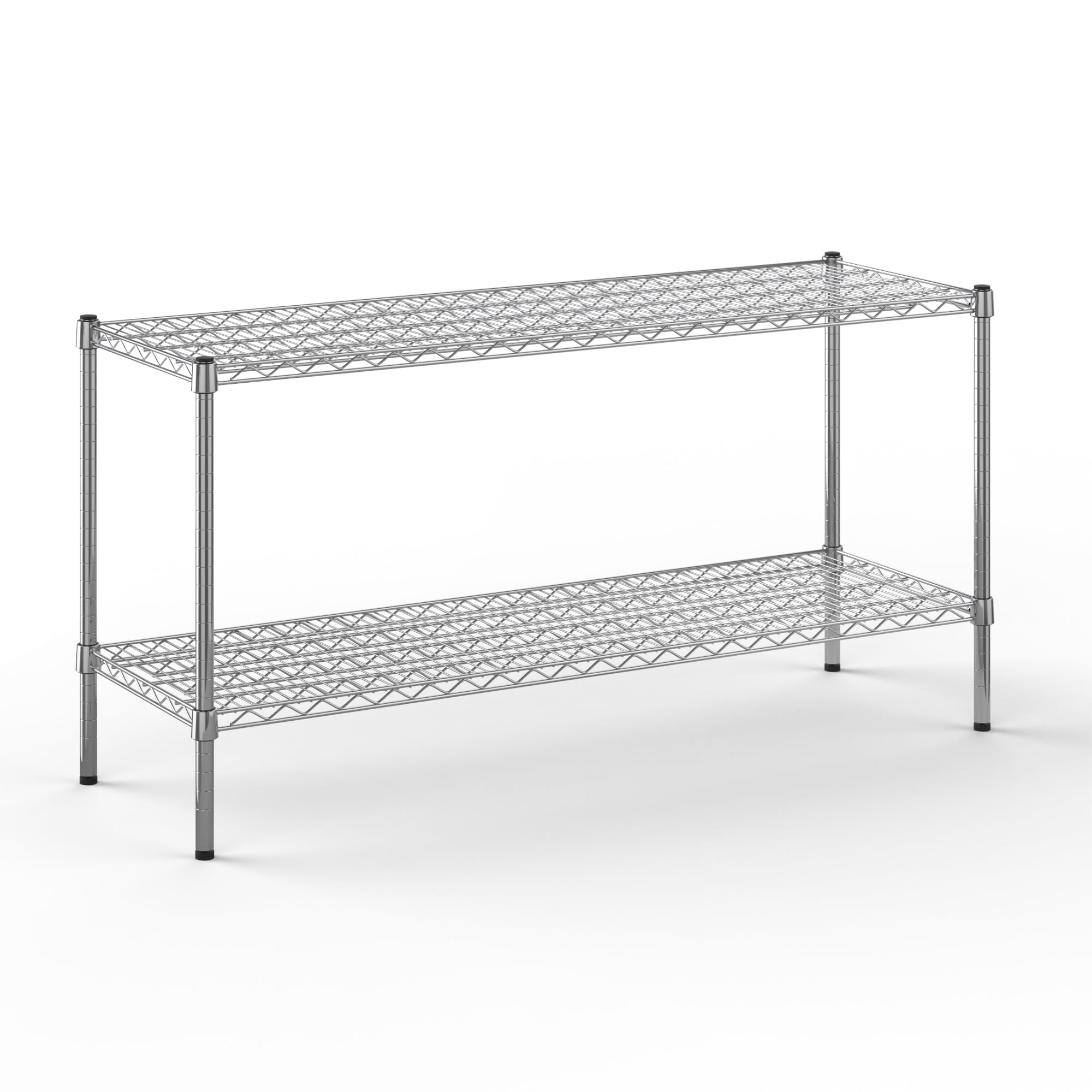 18" Deep x 54" Wide x 27" Height Wire Shelving Kit | 2-Tier | NSF Commercial Storage Rack Unit