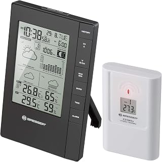 Bresser Tendence FSX Wetterstation Funk mit Außensensor, 3 Tage