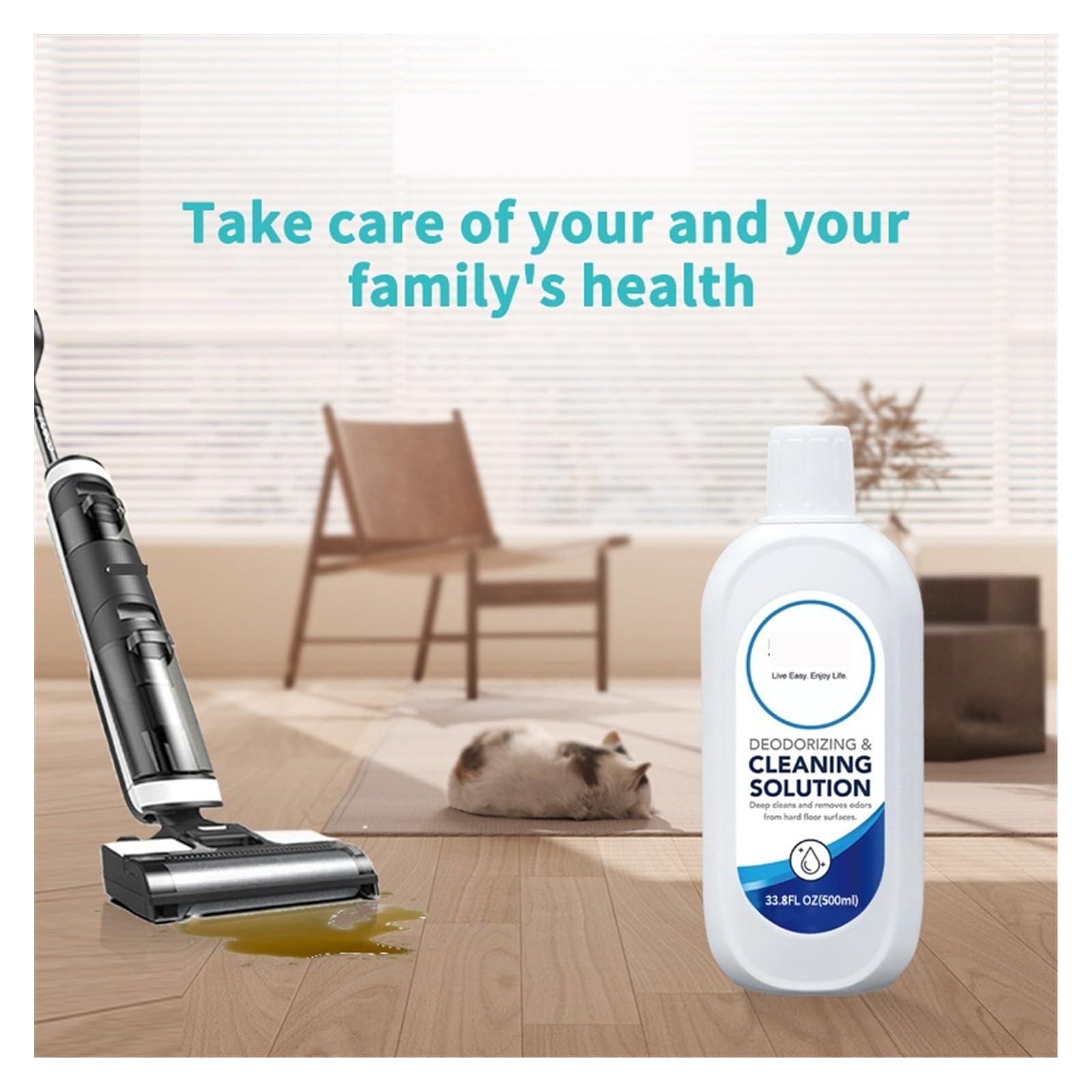 Líquido Limpiador De Pisos。。 Compatible Para Tineco Pure One S15 ESS/Pure One S11。 Soluciones De Limpieza De Pisos Multisuperficie。 500 Ml (16,9 Onzas Líquidas)(2 Pcs)