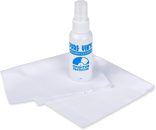 Miniatura 6 de Collector Protector Kit limpiador de discos de vinilo incluye cepillo de registro de terciopelo suave estilo 70, solución de limpieza LP, cepillo