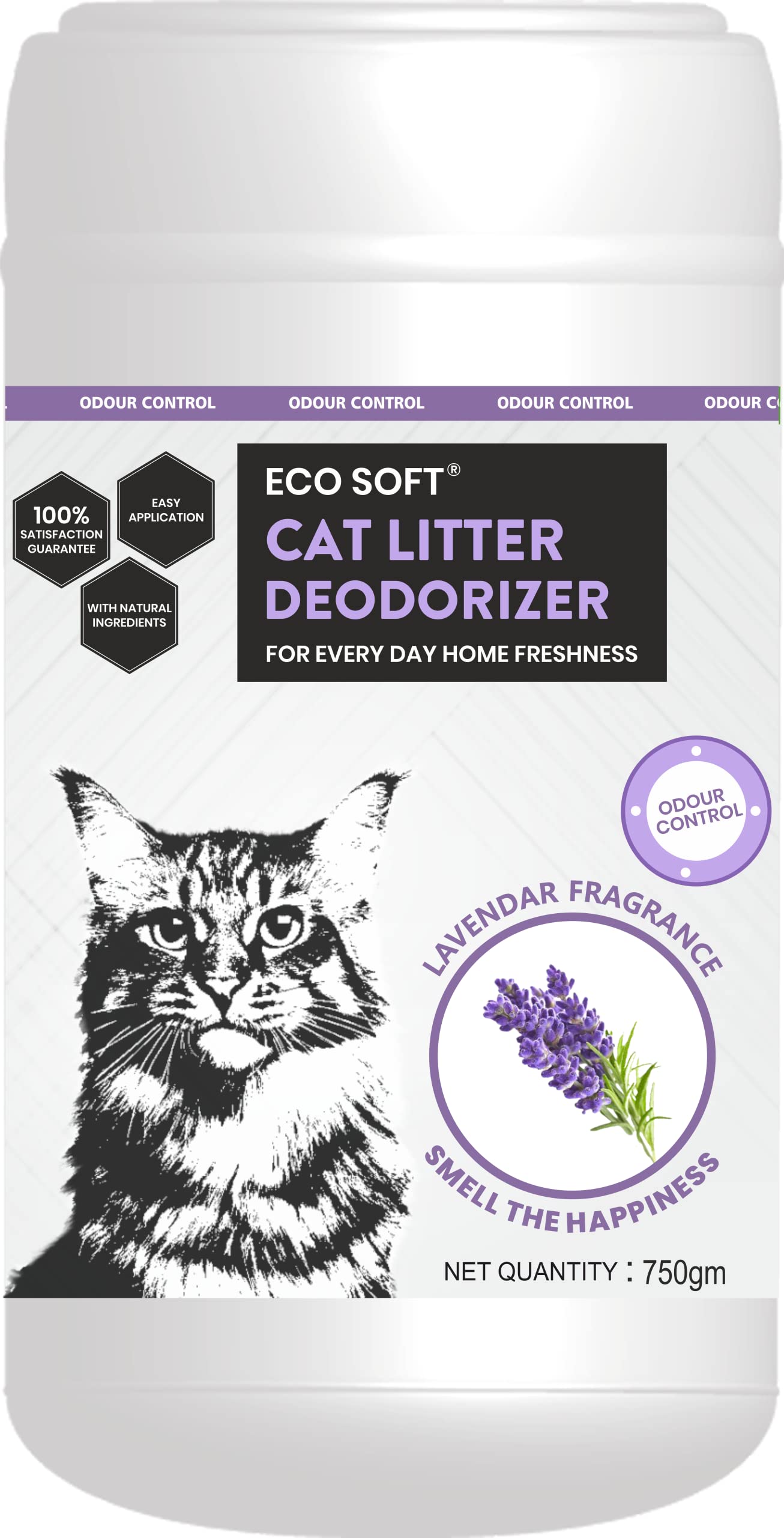 Eco Soft Cat Litter Deodorizer 750gms | Lavender Fragrance | Odour Eliminating Powder | Suitable for All Types of Litter | Longer Lasting Odour Control | Strong Cat Urine Smell Remover (B0BG4P5X7M) Amazon Price History, Amazon Price Tracker