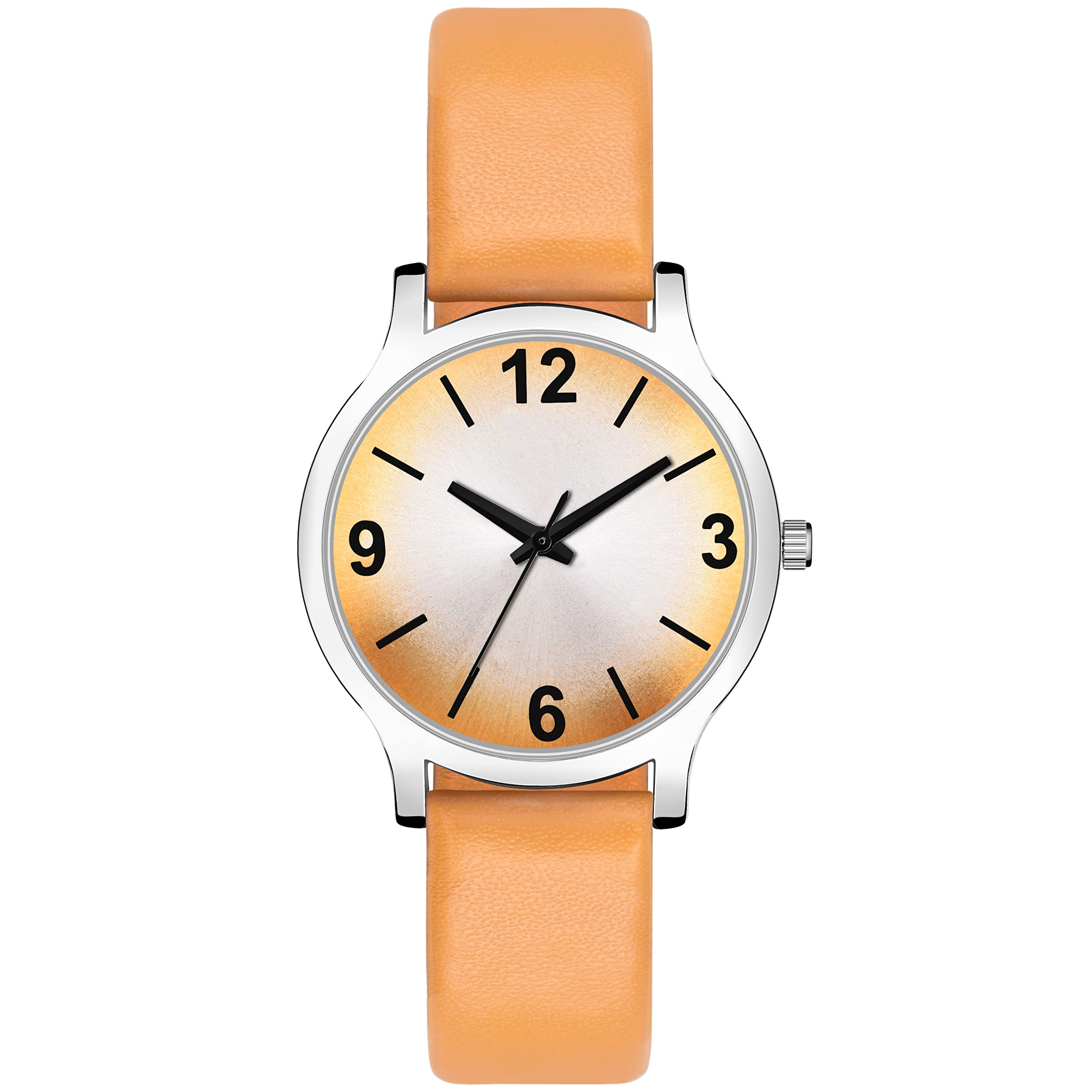 Shocknshop Leather Analouge Orange Dial Analog Wrist Watch For Women And Girls (Orange Dial Orange Colored Strap) Mt354, Orange Band (B0B9H4T28H) Amazon Price History, Amazon Price Tracker