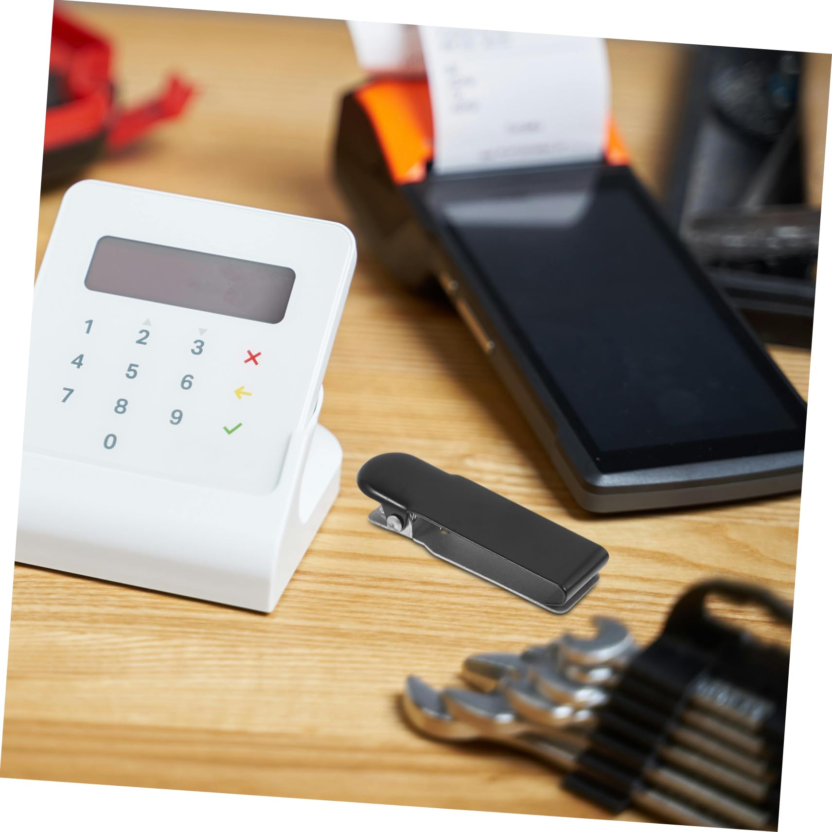 TEHAUX 5 Ensembles Clip Monétaire Pour Caisse Accessoires Pratiques Pour Petites Entreprises Compatible Avec Caisses Enregistreuses Design Élégant Et 6 Pièces * 5