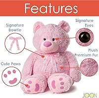 Vista 2 de JOON Oso de peluche enorme - Rosa