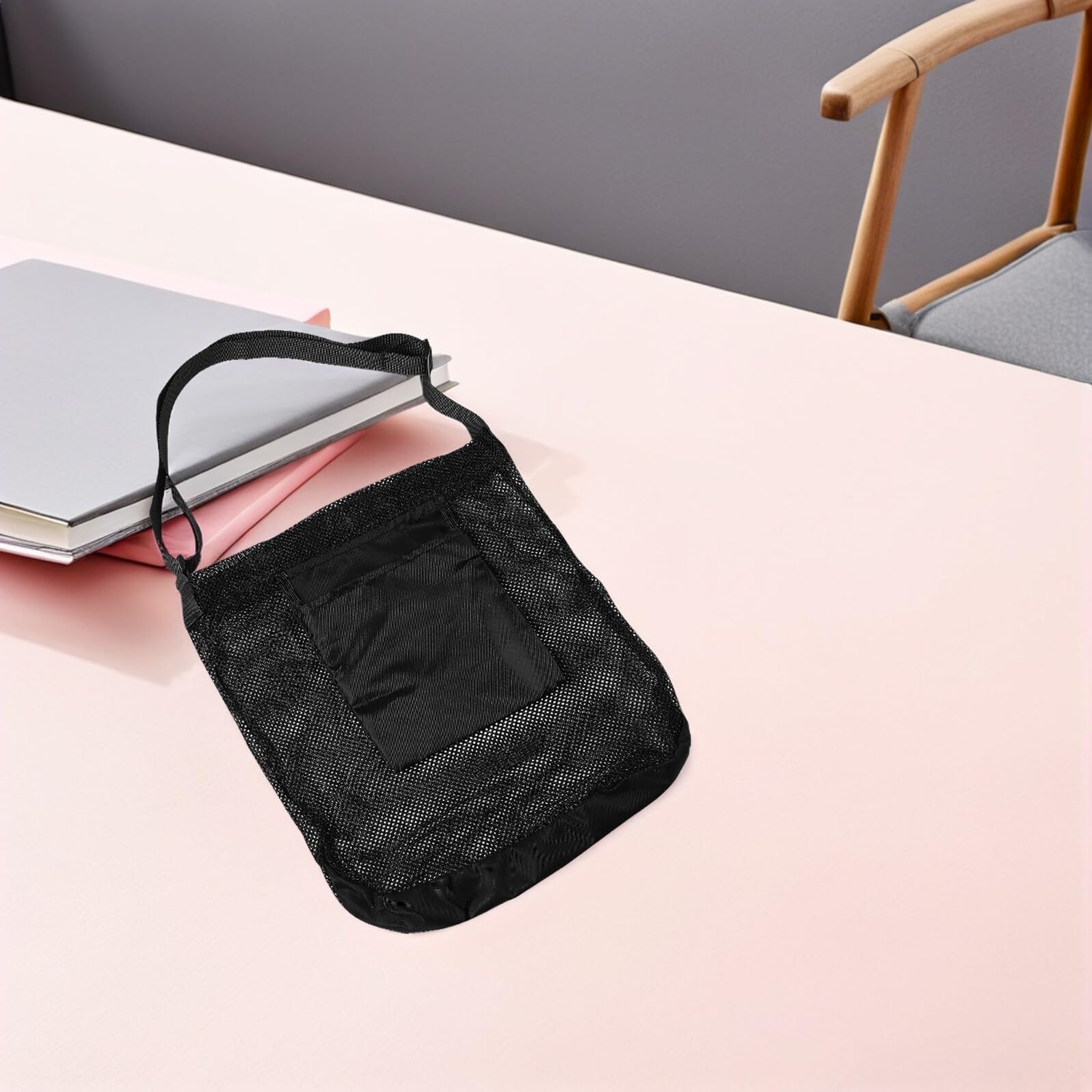 Bolsa Cruzada Para Recolección De Hongos Y Frutas 3 Unidades Para Jardín Manzanas Frutos Secos Hierbas Senderismo Malla Color Negro
