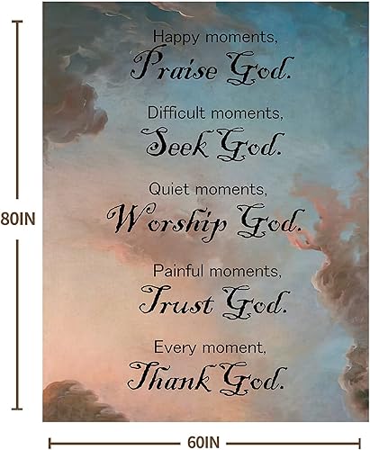 Miniatura 7 de WISH TREE Regalos cristianos para mujeres, manta de sherpa, regalos religiosos de "Get Well Soon" para mujeres y hombres con pensamientos curativos