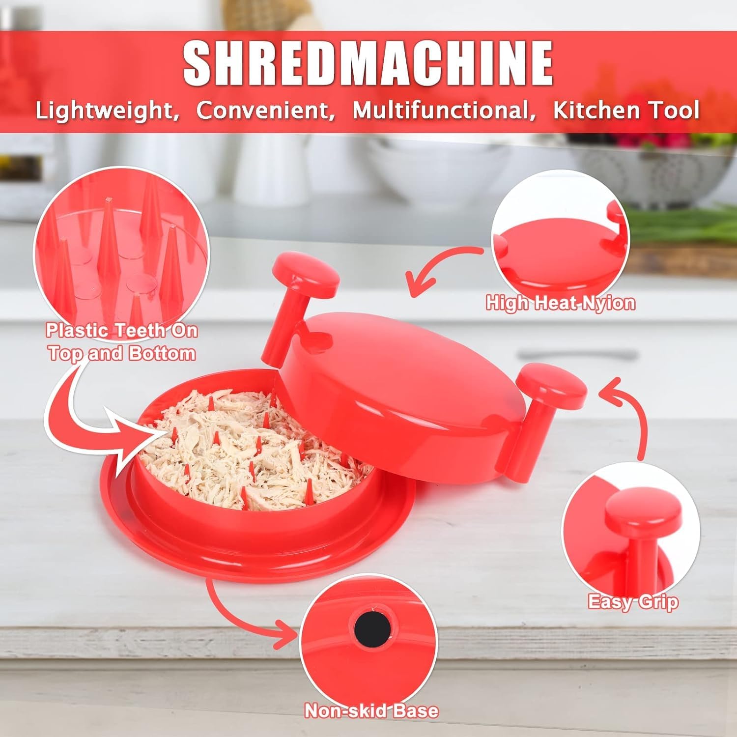 CHICIRIS Crusher di Pollo, Frantumazione di Carne, Smerigliatrice di