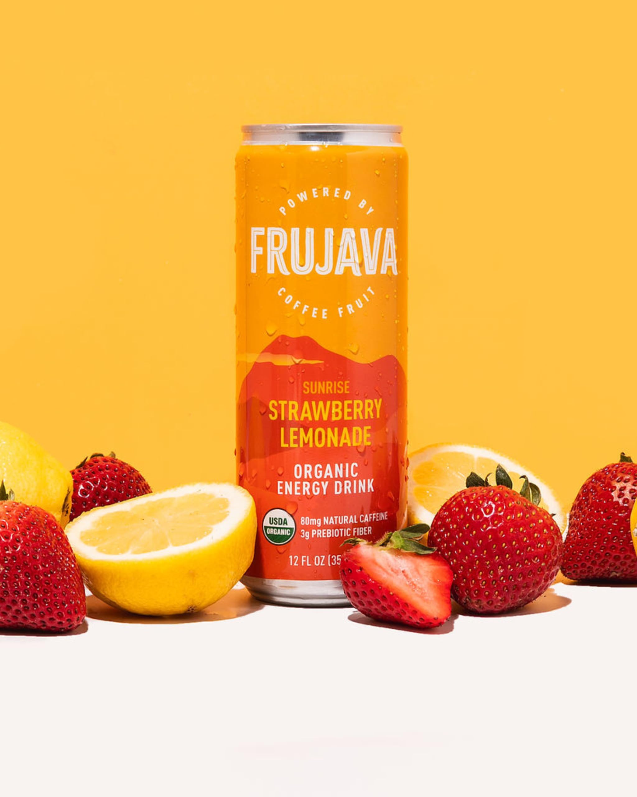 Amazon.com: Frujava Organic Energy Drink, Sunrise Strawberry
