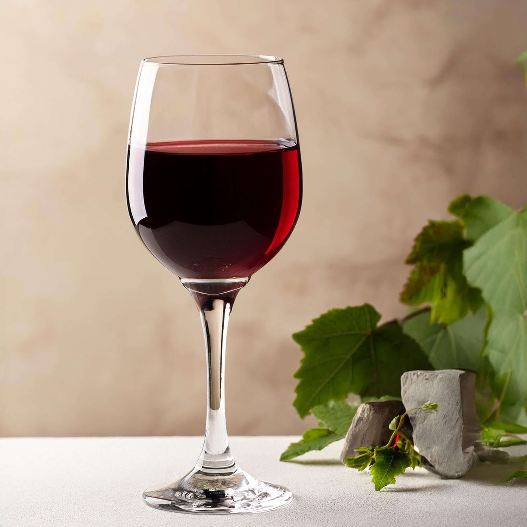 Glasmark Krosno - Set di 6 Bicchieri da Vino, 0,3 L, per Vino Rosso e Bianco, Calici Lavabili in Lavastoviglie