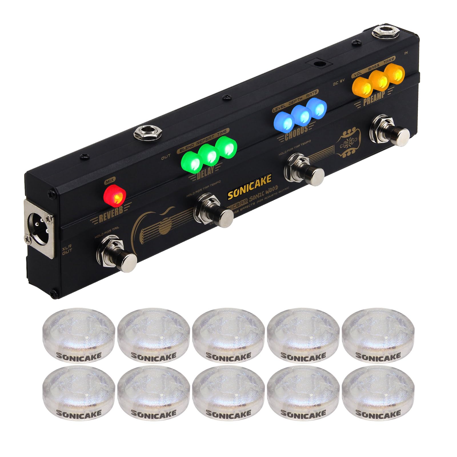 Amazon.com: SONICAKE Multi Effects Preamp Chorus Delay Reverb