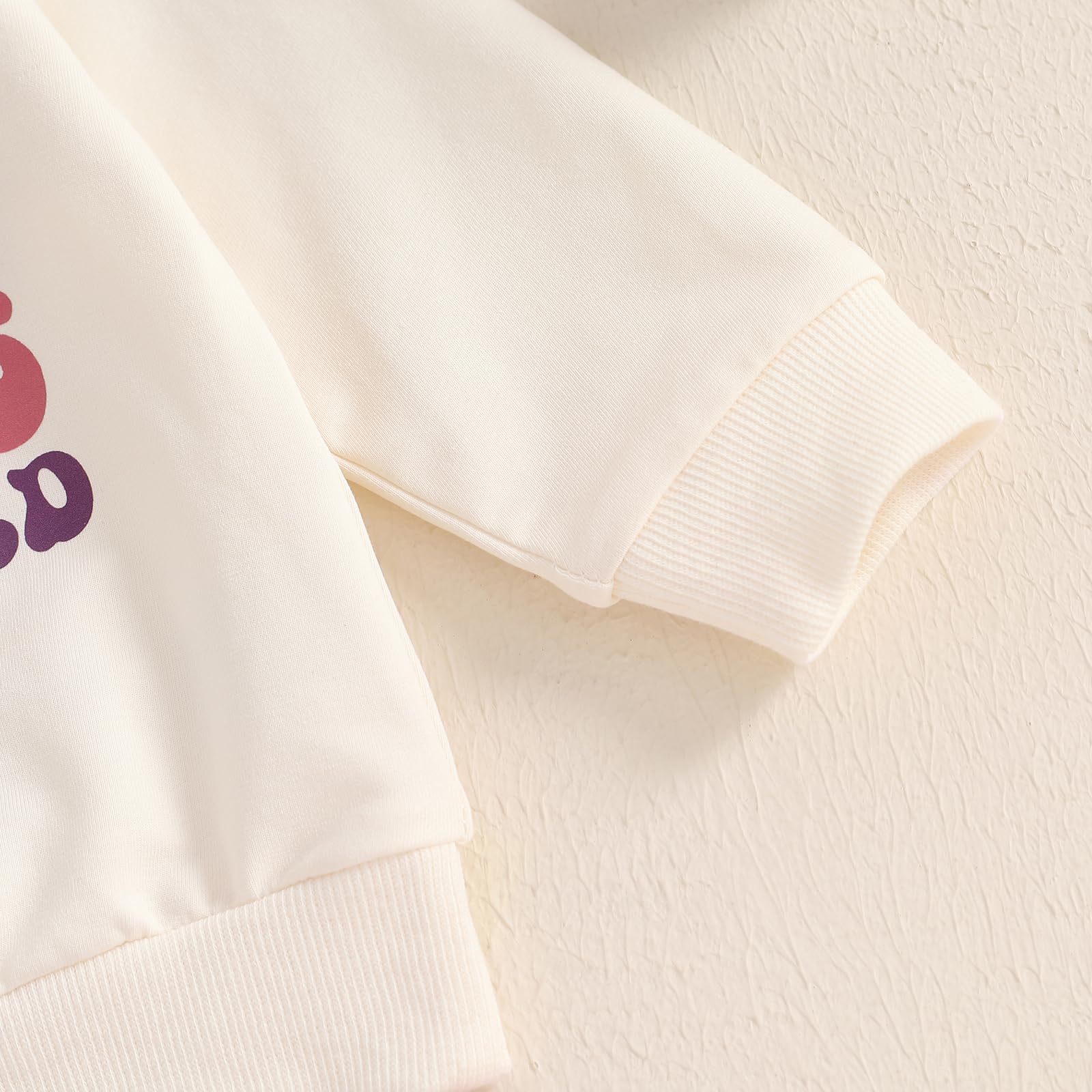 Conjunto de ropa de otoño para niña pequeña, sudadera de manga larga con estampado de letras y pantalones deportivos