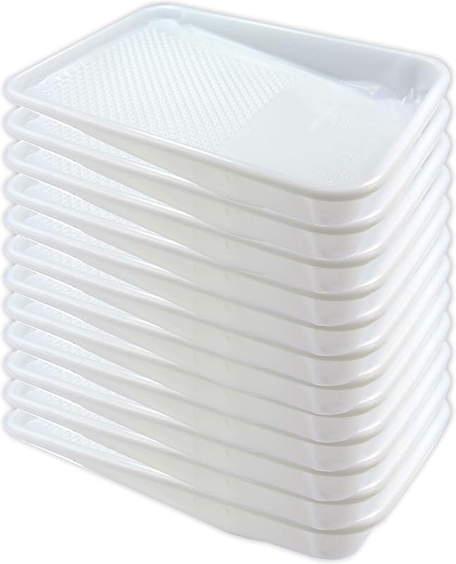 12 Pack Paint Tray Liner, 9 Inch Disposable Paint Tray Set | Large Capacity, Textured Design, Durable and Reusable, Easy to Clean, Ideal for Painting Wall, Fence, and DIY Projects