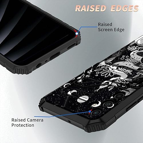 Miniatura 8 de Witchy Snake Trippy Moon - Funda tipo cartera para Samsung Galaxy A14 5G, ranura para tarjeta de crédito, ranura para identificación, bolsillo