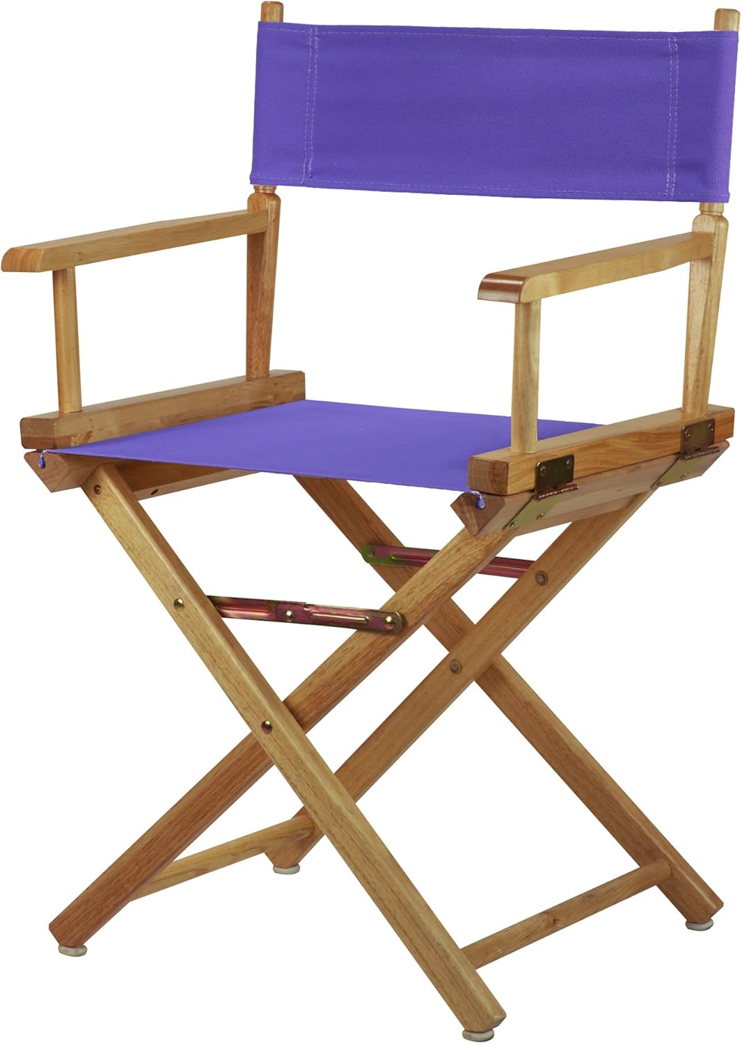 Casual Home 200-00/021-41 Director Chair 18" - Classic Height Natural Frame/Purple Canvas