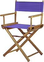 Vista 166 de Silla de Director de 18" Marco Blanco Lona Rosa