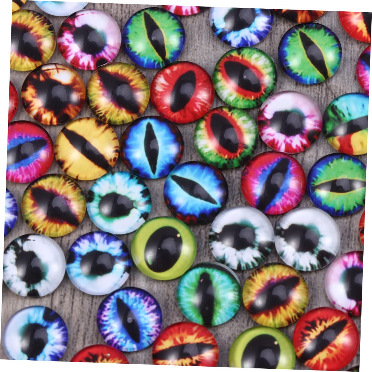 NUOBESTY 400stücke Drachenaugen Bunte Glas-kristall-schnappknöpfe Für Armbänder Und Schmuckherstellung Vielseitig Einsetzbar Für Bastelprojekte Und Dekoration
