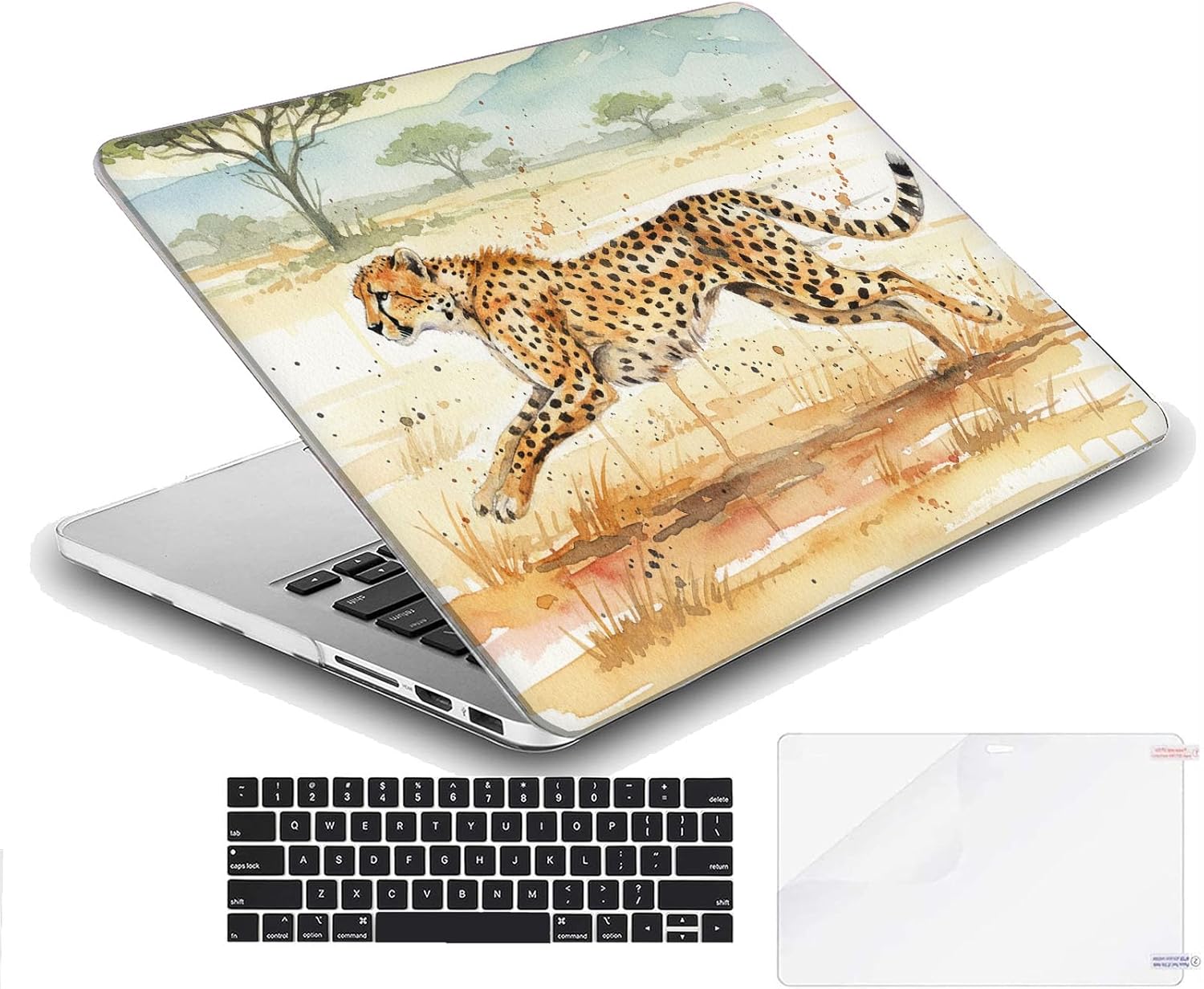 Compatible with MacBook Neo 13-inch, Hard Shell Case with Keyboard Cover and Screen Protector (A3404 A18 Pro chip, 2026 Release) - Cheetah MC22852